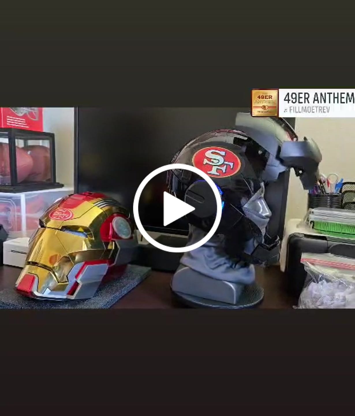 Customer video review of US | MK5 Iron Man Helmet & Mask That Opens on Command | Black & Silver | Gift for Fans