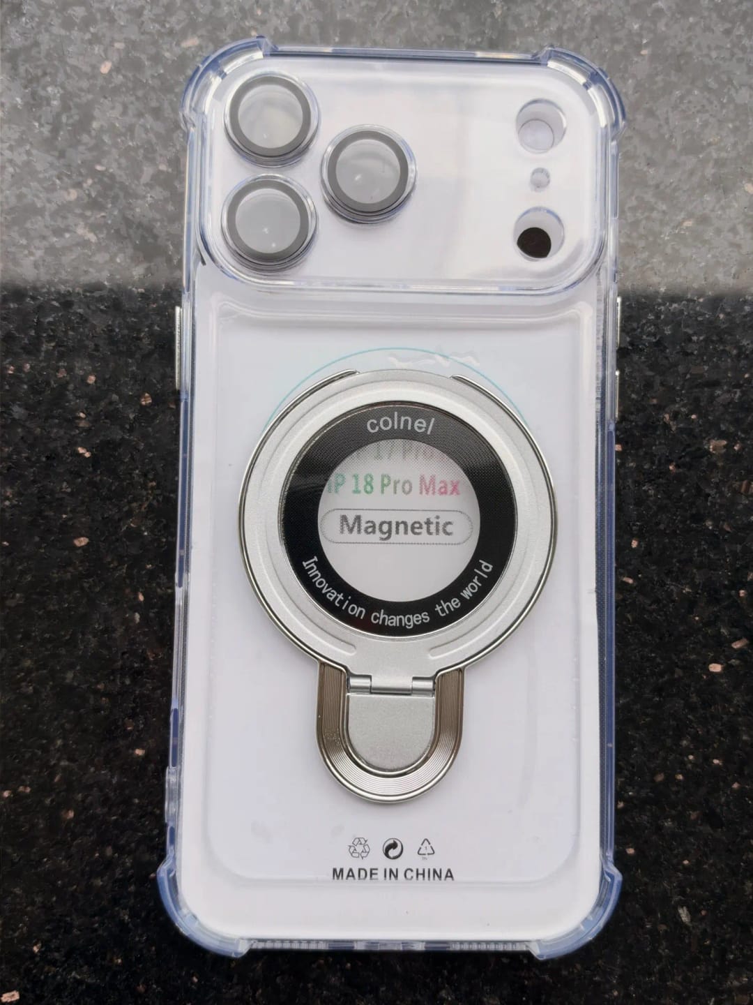 Customer photo review of Coque iPhone anti-chute à anneau invisible Airluma