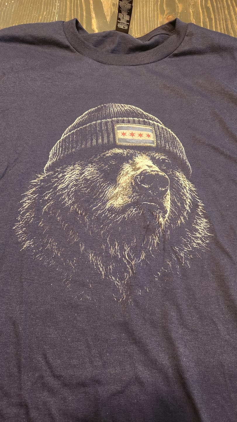 Customer photo review of Chicago Bear T-Shirt