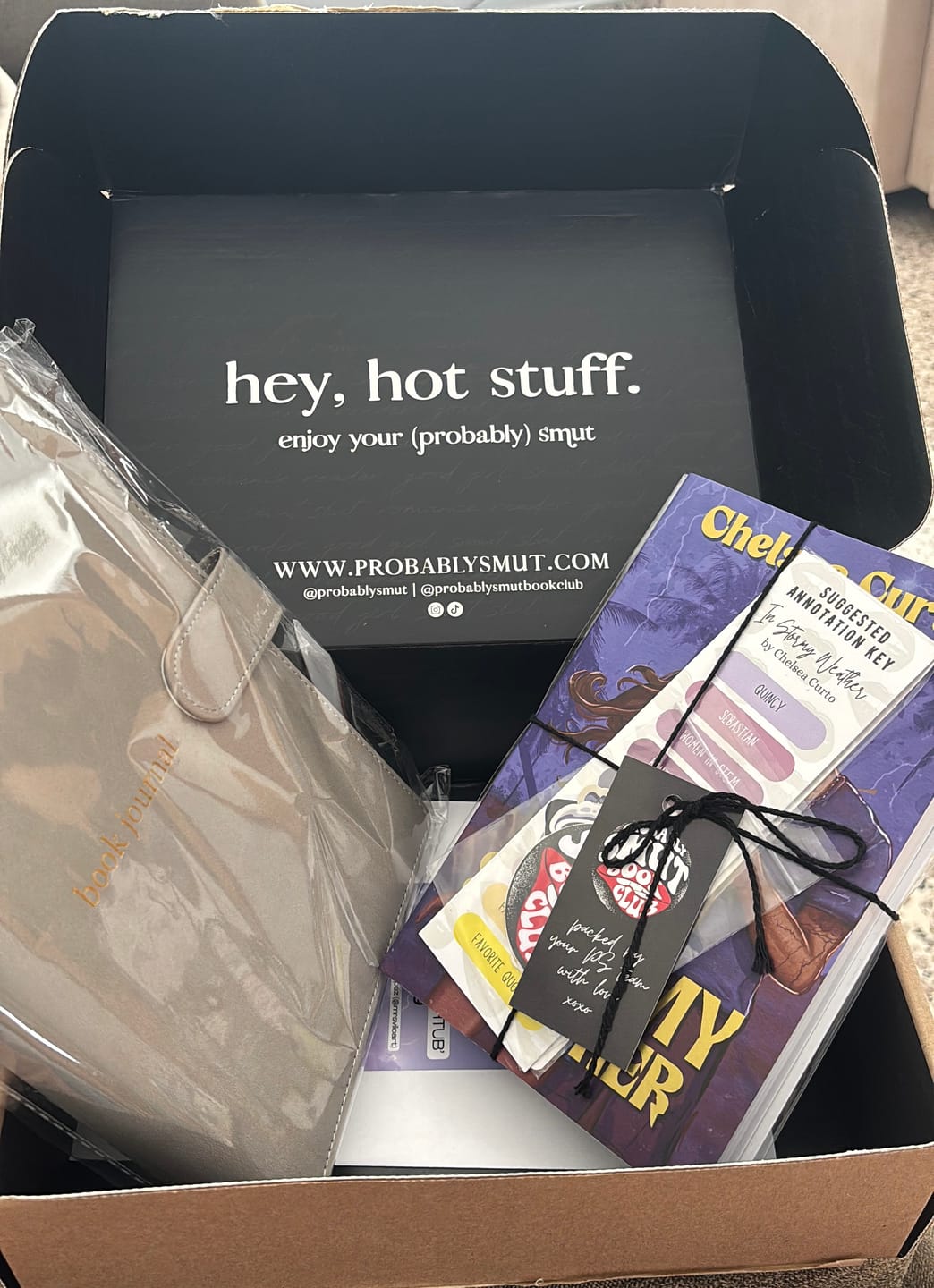 Customer photo review of good girl book club subscription