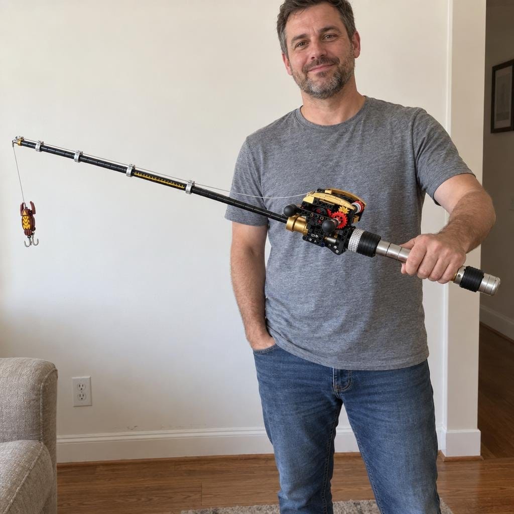 Customer photo review of Fishing Rod Building Block set