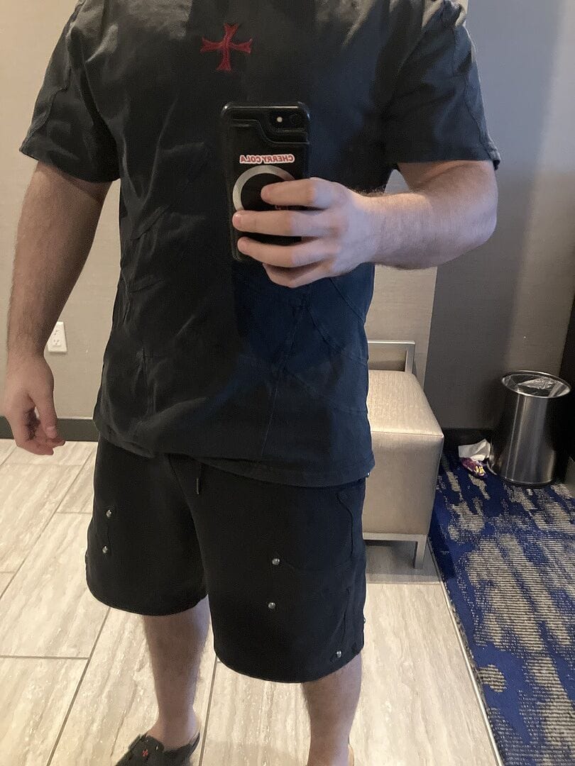 Customer photo review of Cross Armor Shorts