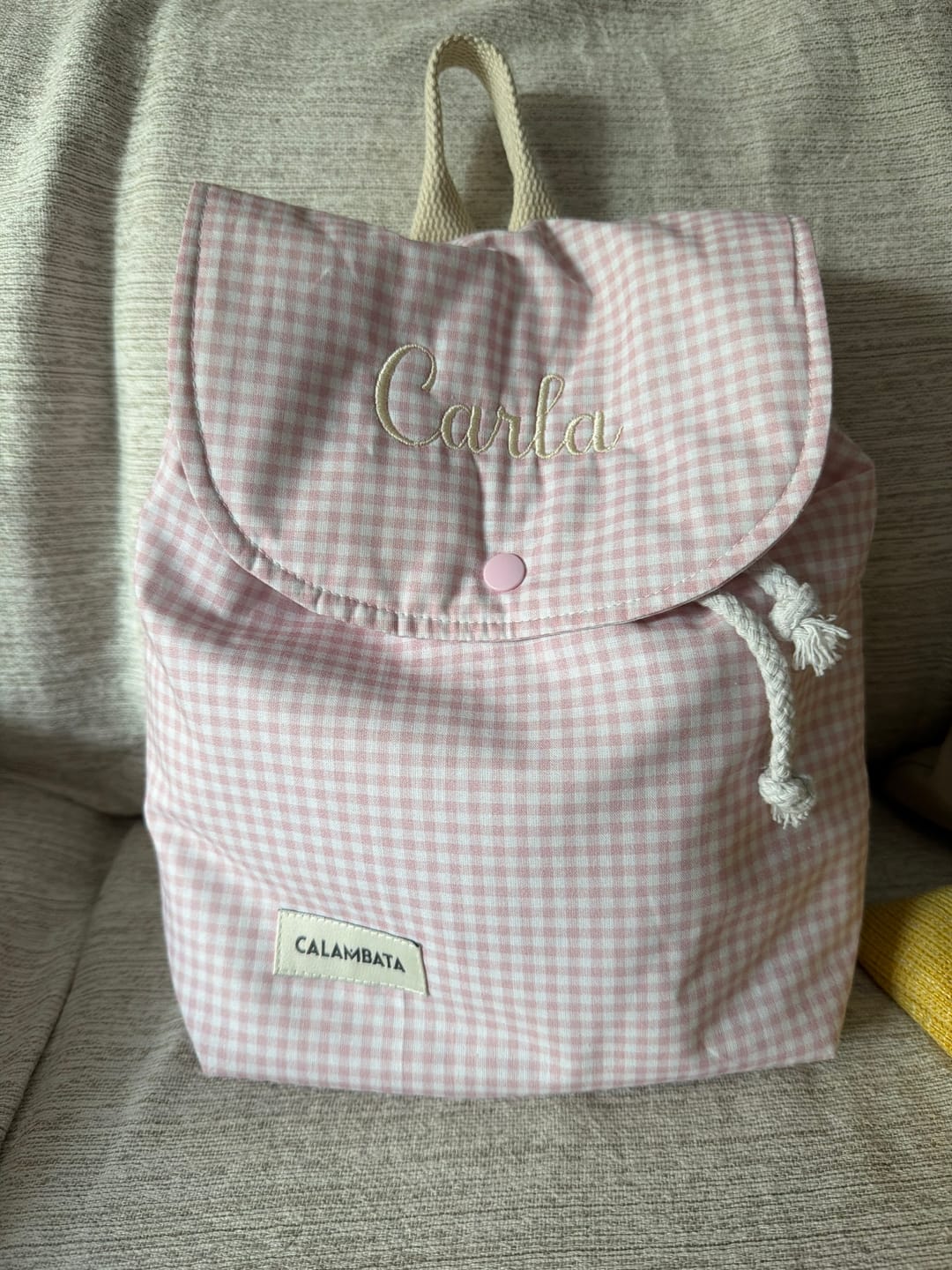 Customer photo review of Mochila personalizada Vichy Carlota