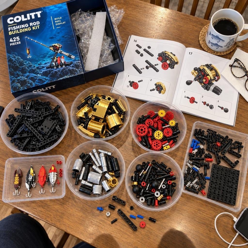 Customer photo review of Fishing Rod Building Block set