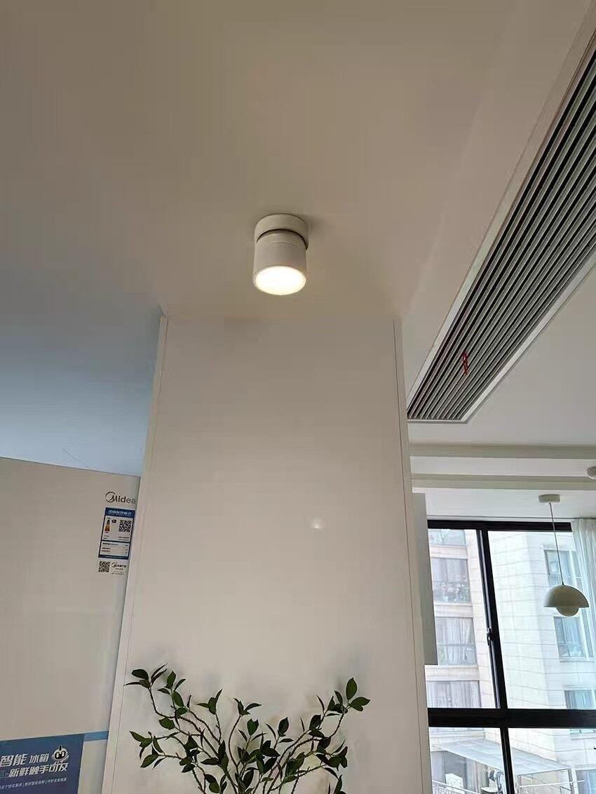 Customer photo review of Adjustable Aluminium Spotlight, 24° Beam Angle, Black or White