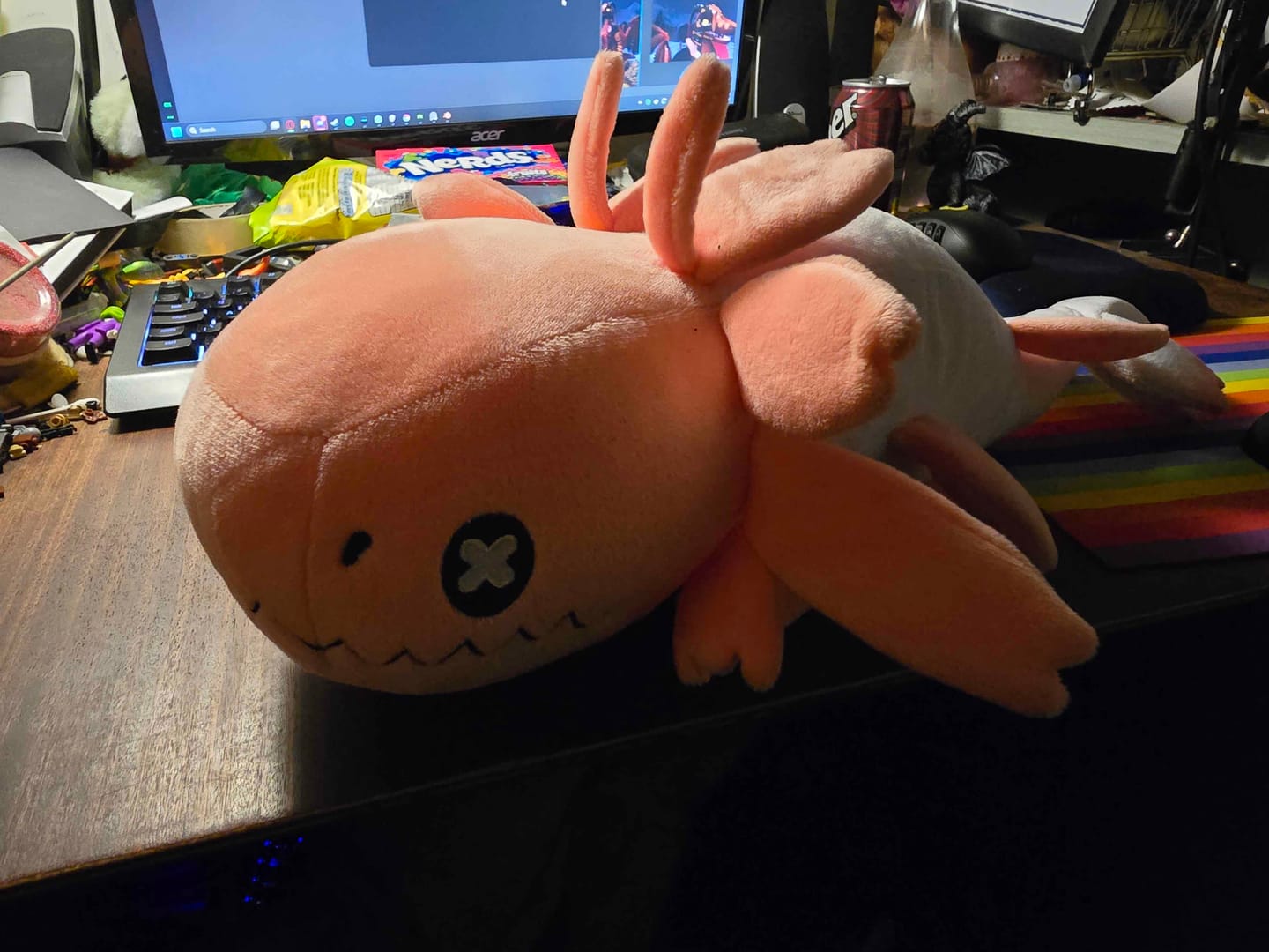 Customer photo review of Rain World - Strawberry Lizard Plush