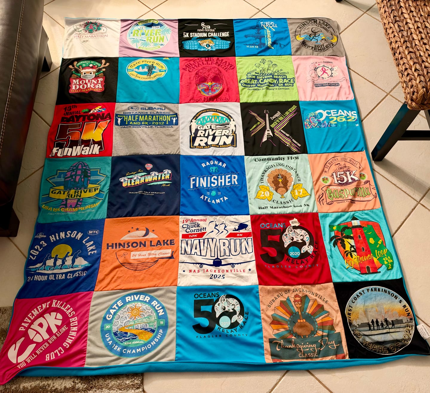 Customer photo review of Project Repat T-Shirt Quilt
