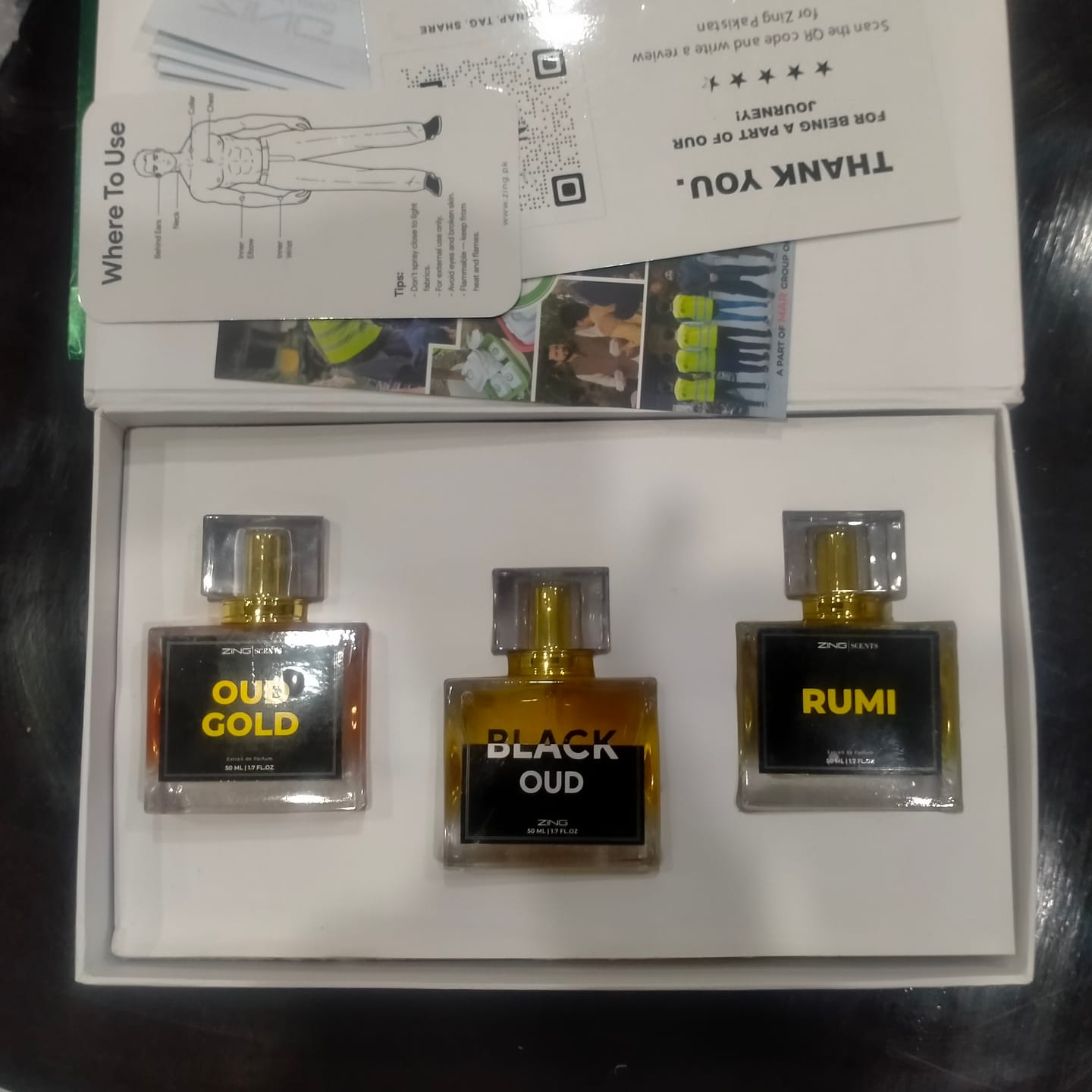 Customer photo review of The Royal oud Collection