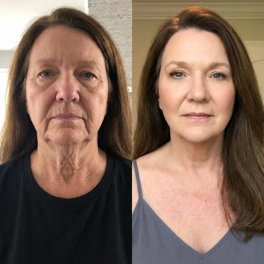 Customer photo review of 5-Minute Sculpting PDRN Cream