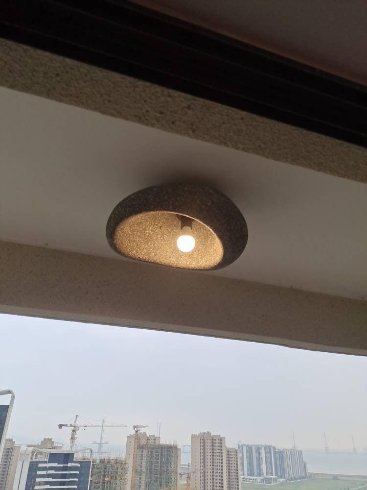 Customer photo review of Cloud Sphere Ceiling Light, Textured White Finish, 45 to 70 cm Wide