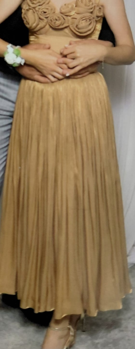 Customer photo review of Voal Peliculizat Creponat Bronz Auriu
