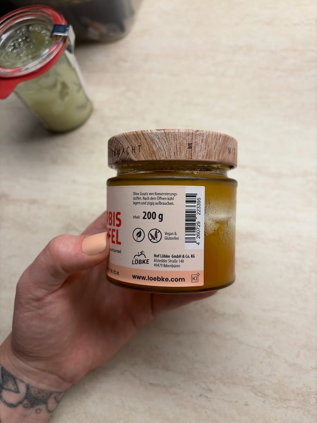 Customer photo review of Handgemachter Kürbis-Apfel Fruchtaufstrich vom Hof