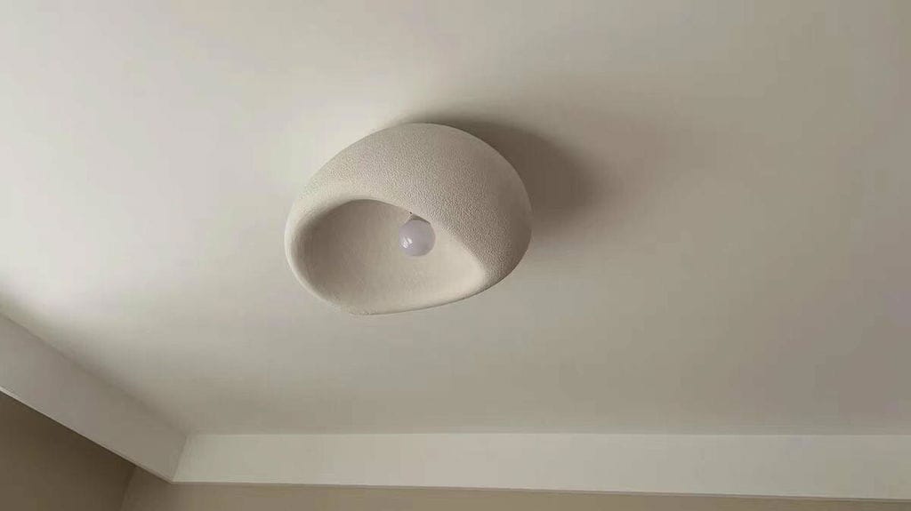 Customer photo review of Cloud Sphere Ceiling Light, Textured White Finish, 45 to 70 cm Wide