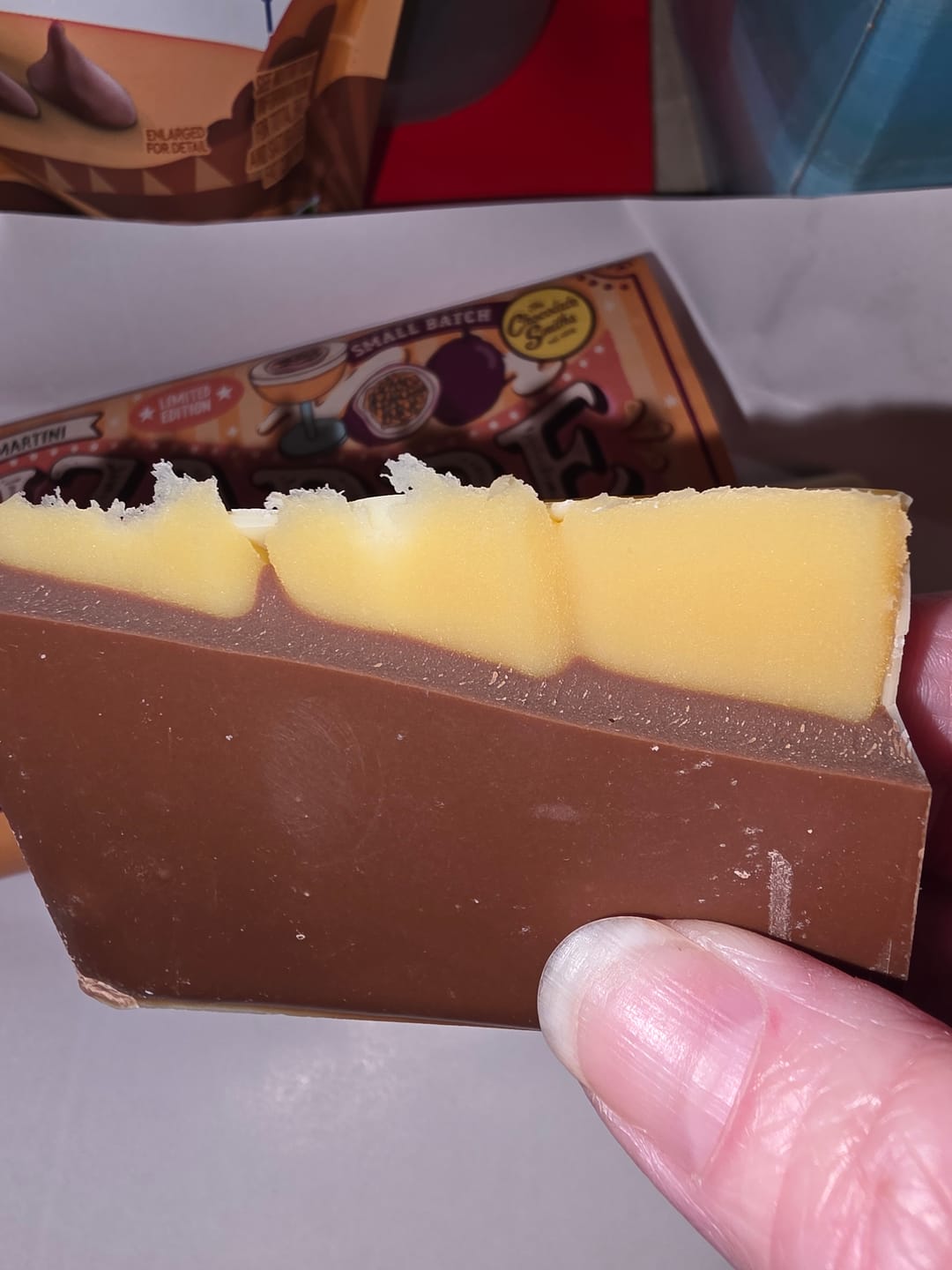Customer photo review of Rhubarb Frangipane Bizarre Bar - 145g