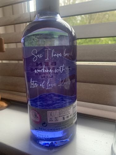 Customer photo review of Personalised Gin