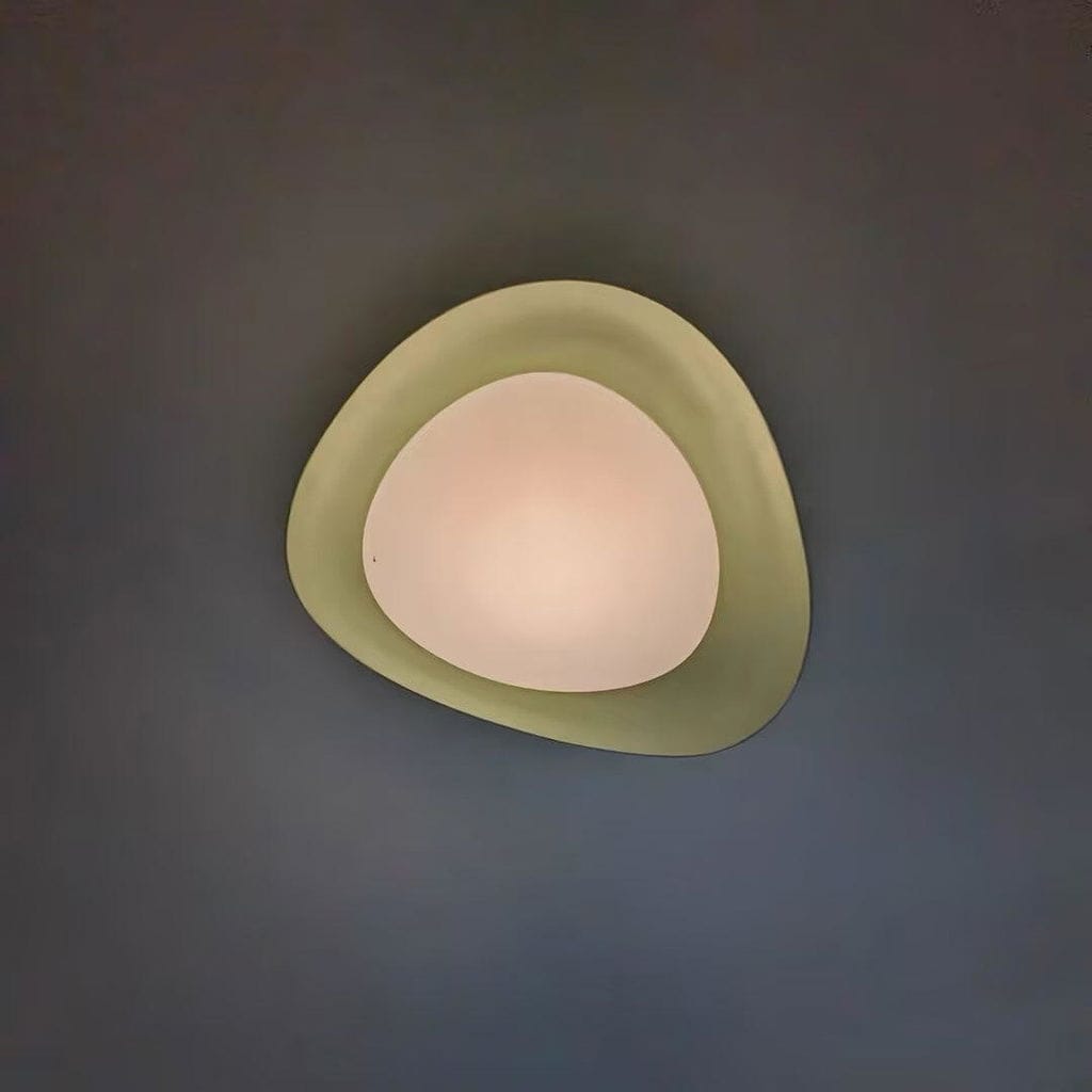 Customer photo review of Resin Disc Ceiling Light in Green or Beige, 36 cm or 46 cm