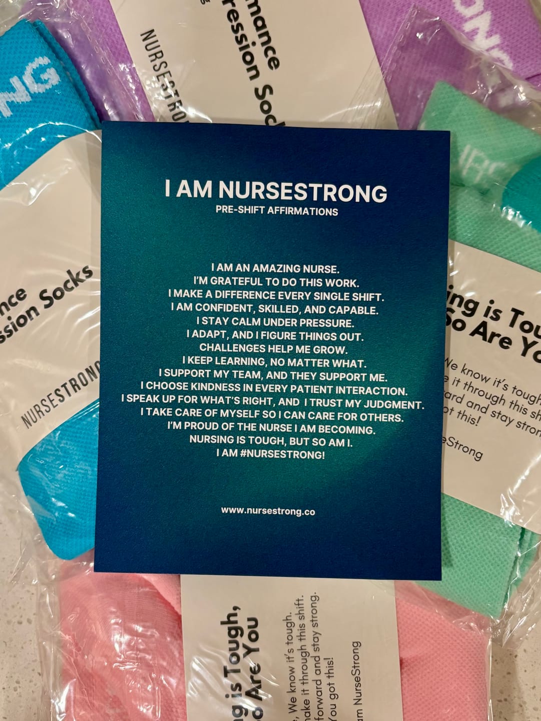 Customer photo review of NurseStrong Performance Compression Socks