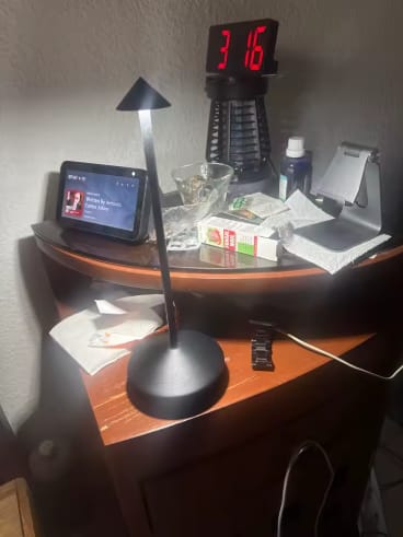 Customer photo review of Aurea | Rechargeable LED Table Lamp