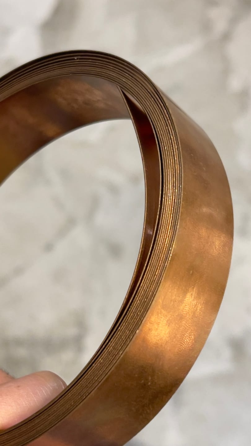Customer photo review of Pure Copper Metal Strip – Vastu Remedy for North-East Toilet Dosh & Extension Corrections | Ideal for Walls, Floors & Doorways | 1 mm Thickness | 8-100 Feet Lengths