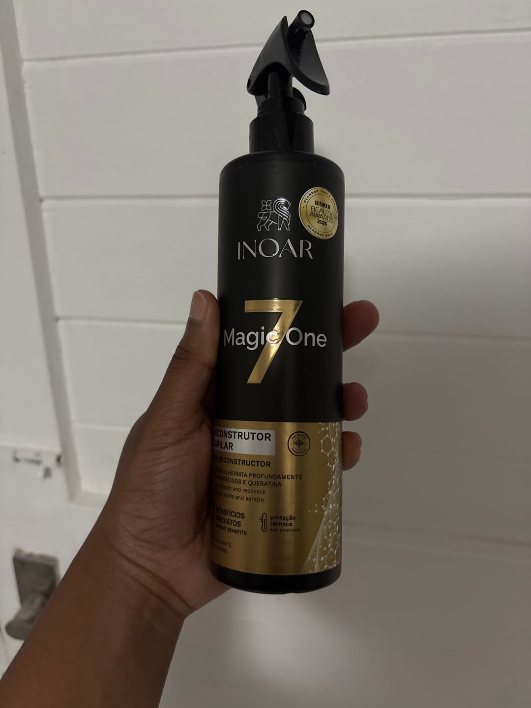 Customer photo review of Inoar Magic One 7 Reconstructor Spray — 7-in-1 Leave-In Treatment