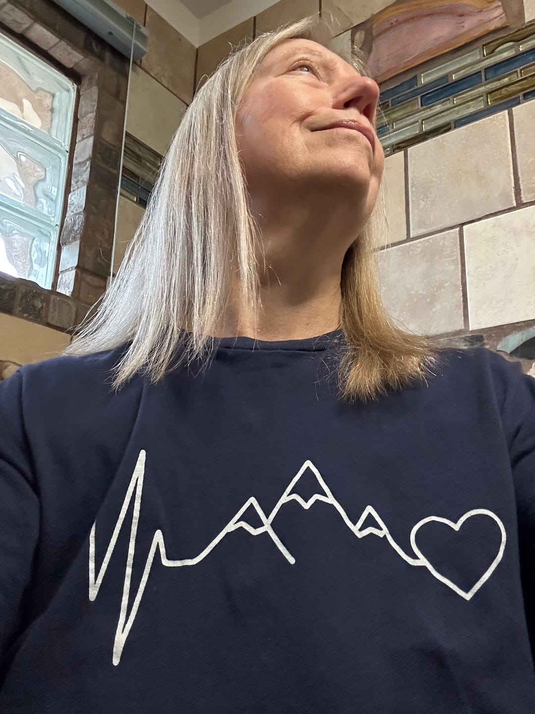 Customer photo review of Mountain Heartbeat Long-Sleeve Tee