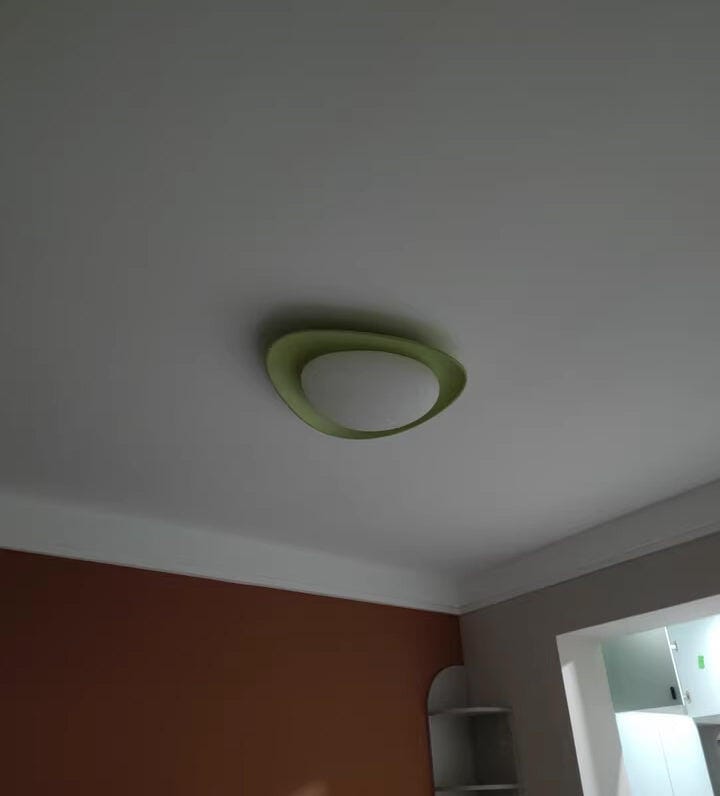 Customer photo review of Resin Disc Ceiling Light in Green or Beige, 36 cm or 46 cm