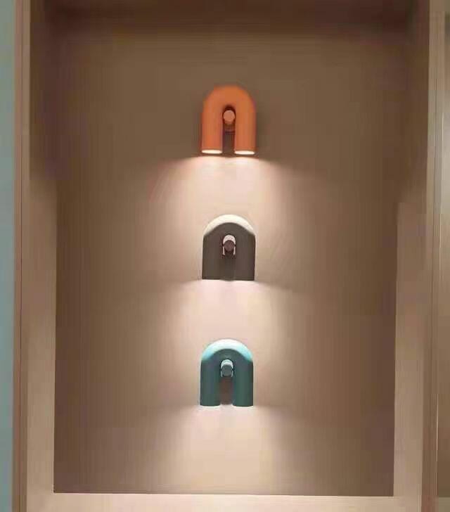 Customer photo review of Swivel U-Shape Wall Light, Terracotta or Black, Integrated LED