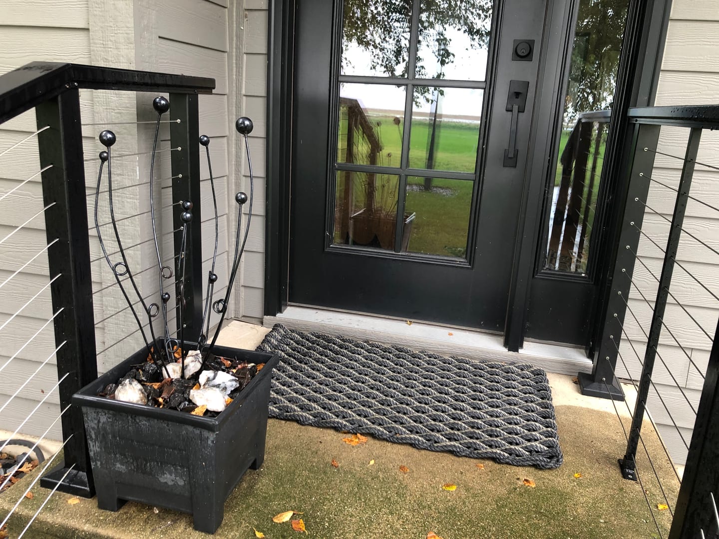 Customer photo review of Charcoal + Charcoal + Mushroom Doormat
