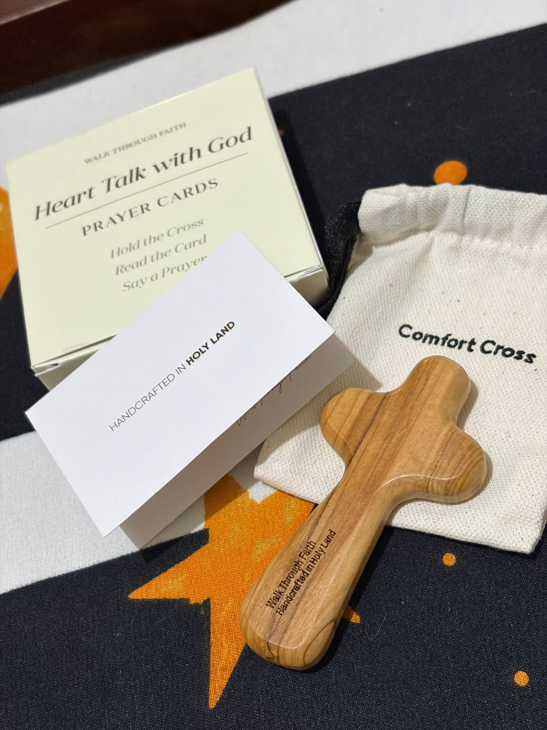 Customer photo review of Complete Comfort Cross Gift Set | Made in the Holy Land | Includes the Heart Talk with God™ Prayer Cards (Limited Time Only)
