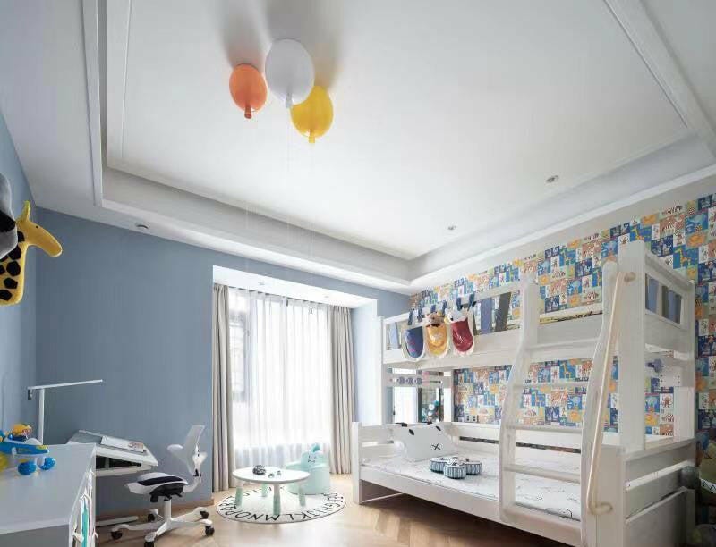 Customer photo review of Balloon Flush Mount Ceiling Light, Pull-Cord Switch, 25-35 cm