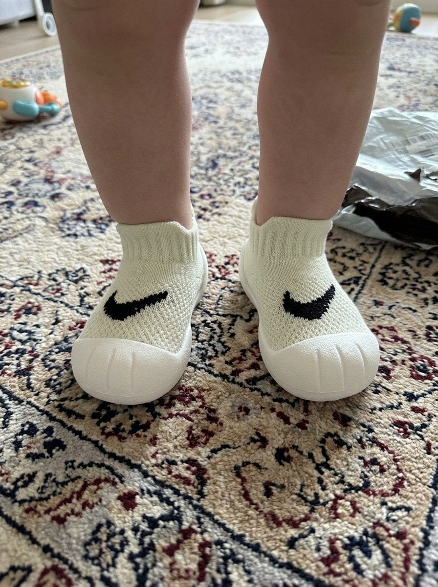 Customer photo review of Babyschuhe Krabbelschuhe | rutschfest atmungsaktiv weiche Sohle erste Schuhe