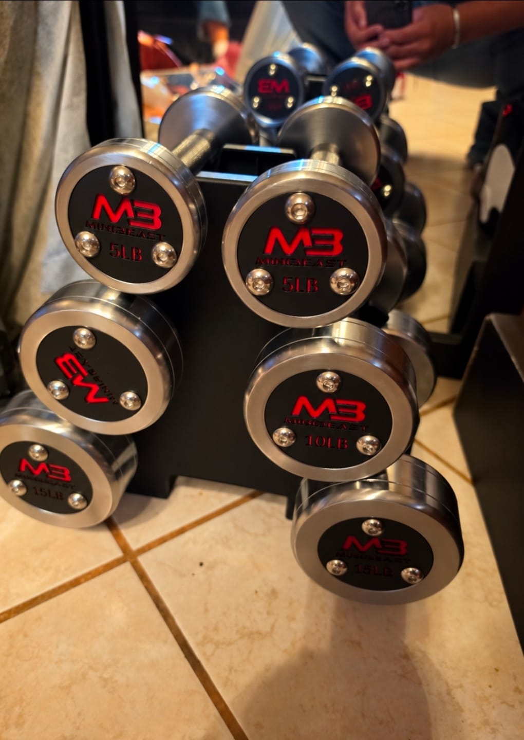 Customer photo review of MB Signature CNC Stainless Dumbbell