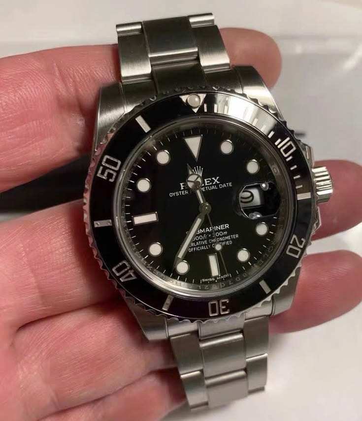 Customer photo review of Submariner 124060 Black Dial Oystersteel Automatic Watch
