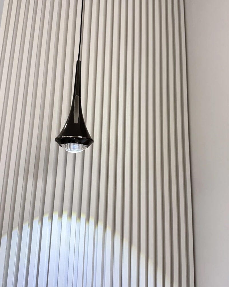 Customer photo review of Wooden Disc Pendant Lamp, Walnut Wood, Metal Roping, 30 cm