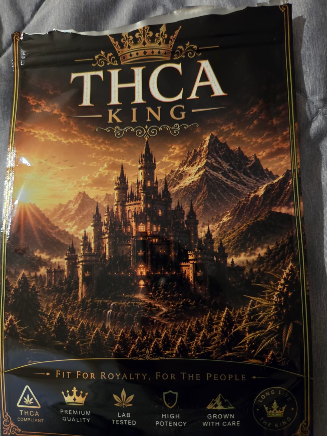 Customer photo review of Black Ice THCA Flower Ounce (28g)