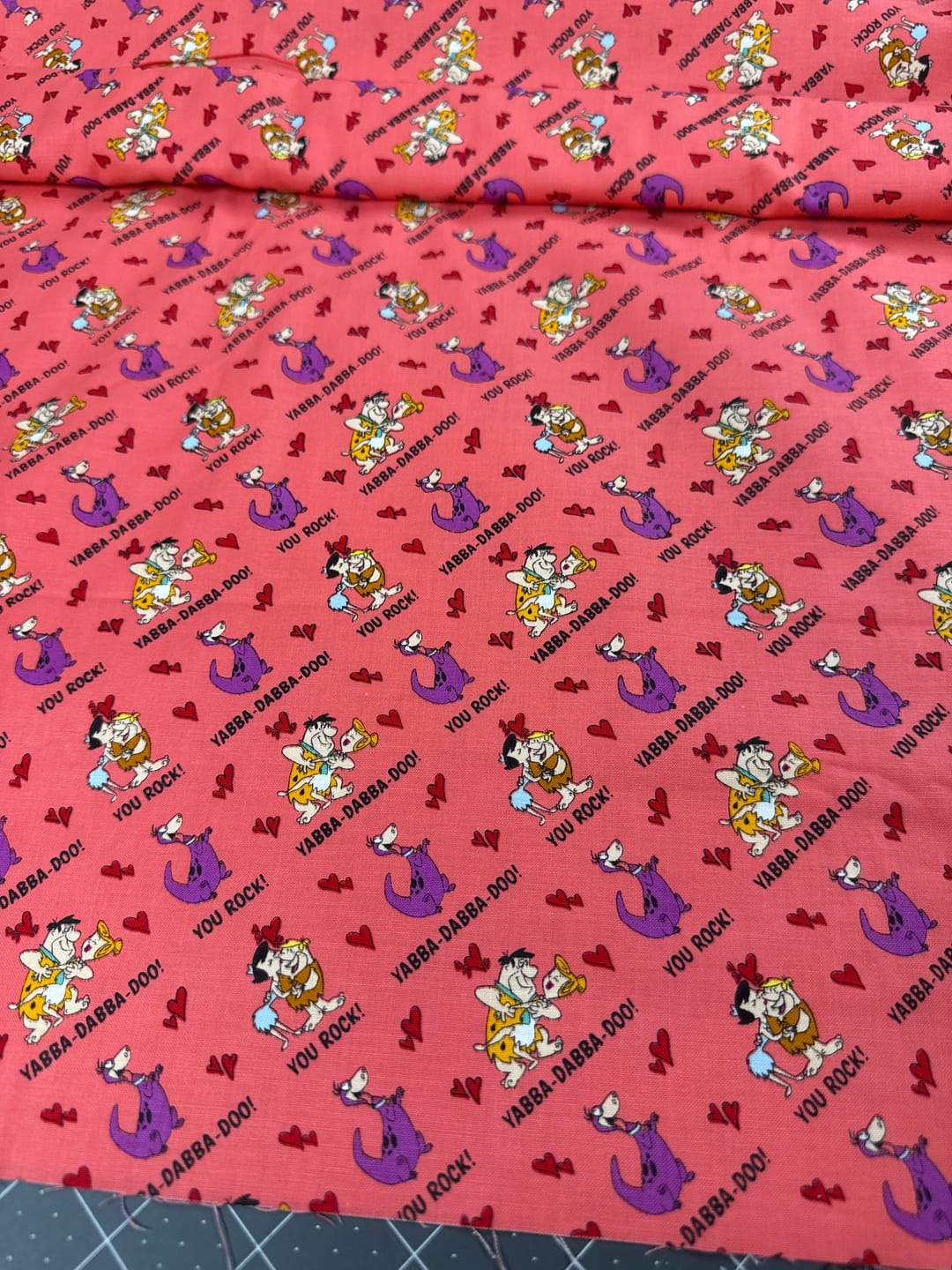 Customer photo review of Flintstones Pun Love - 44" - 100% Cotton - Camelot