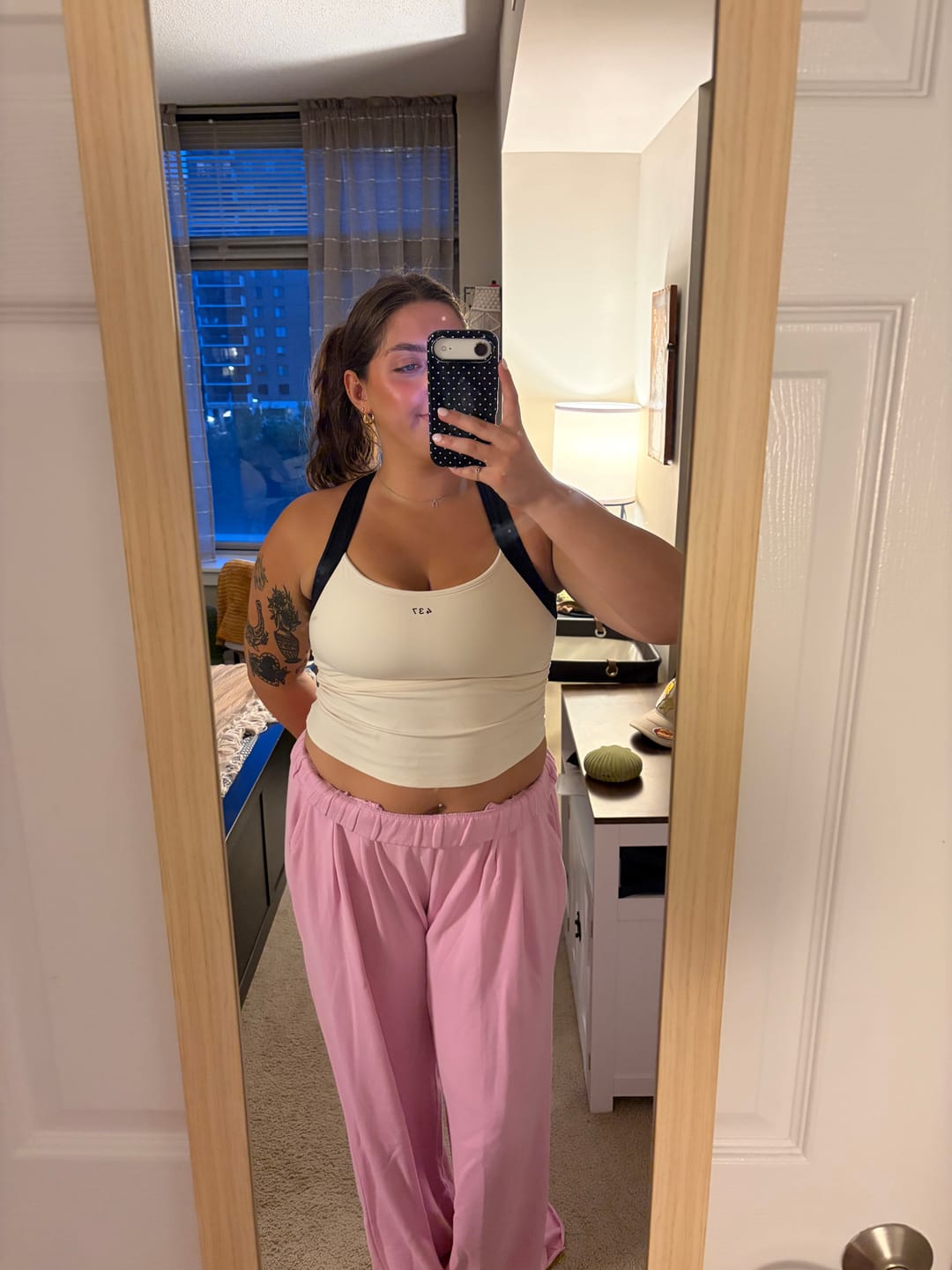 Customer photo review of The Sculpt Tank Cream & Black