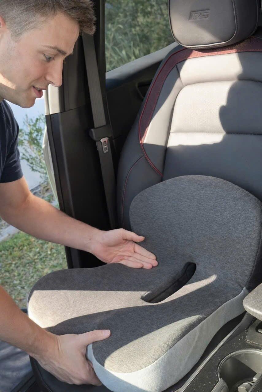 Customer photo review of Coussin orthopédique ergonomique – Améliorez votre confort d’assise