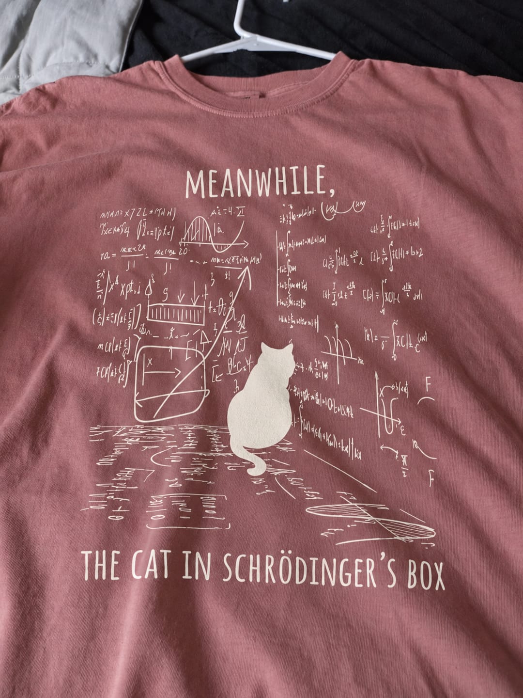 Customer photo review of Schrödinger’s Cat T-Shirt
