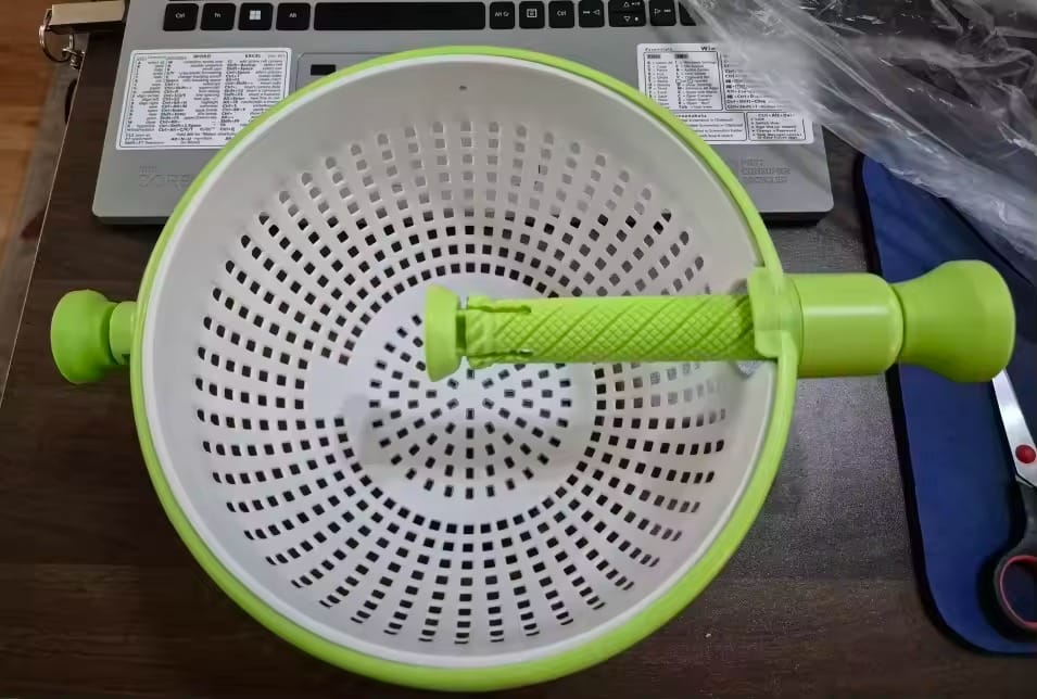 Customer photo review of SpinLeaf™ 2-in-1 Salad Spinner & Colander
