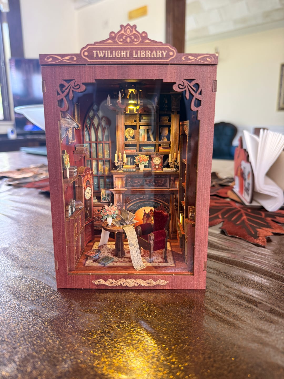 Customer photo review of DIY Book Nook Kit - Twilight Library