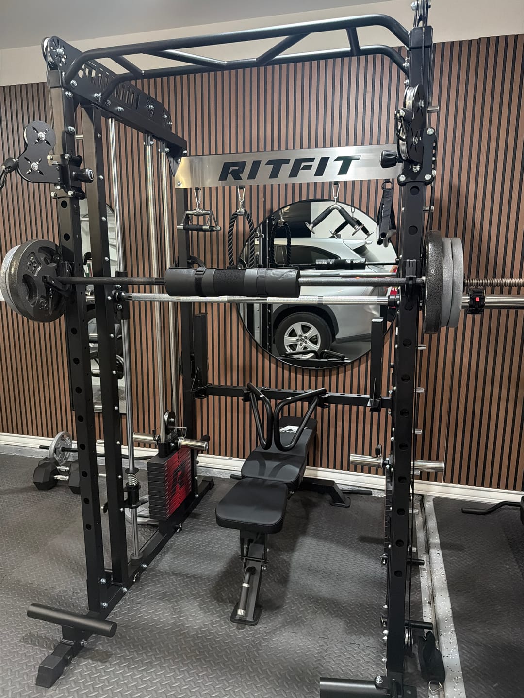 Customer photo review of RitFit M1 PRO Smith Machine Weight Stack Home Gym Package