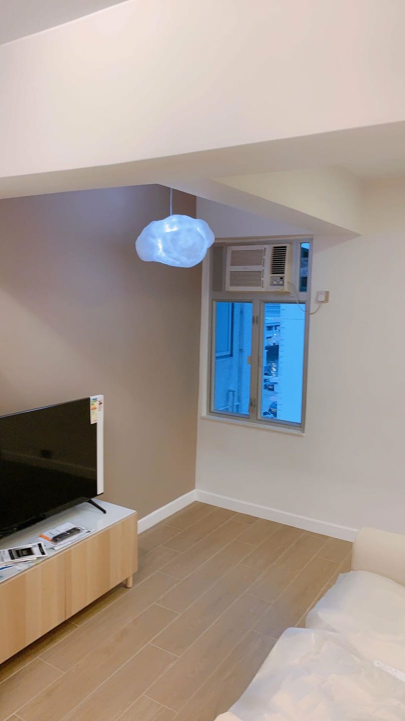 Customer photo review of Cloud-Shaped Fabric Pendant Light, Creased Texture, 30 to 90 cm
