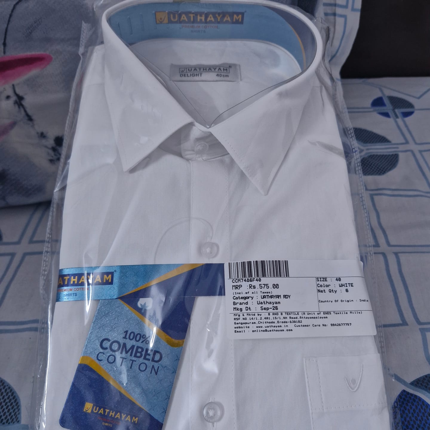 Customer photo review of Double Delight White Shirts - 2 Pcs Combo Pack