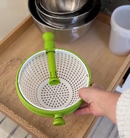 Customer photo review of SpinLeaf™ 2-in-1 Salad Spinner & Colander
