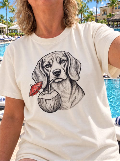 Customer photo review of Island Time Beagle T-Shirt