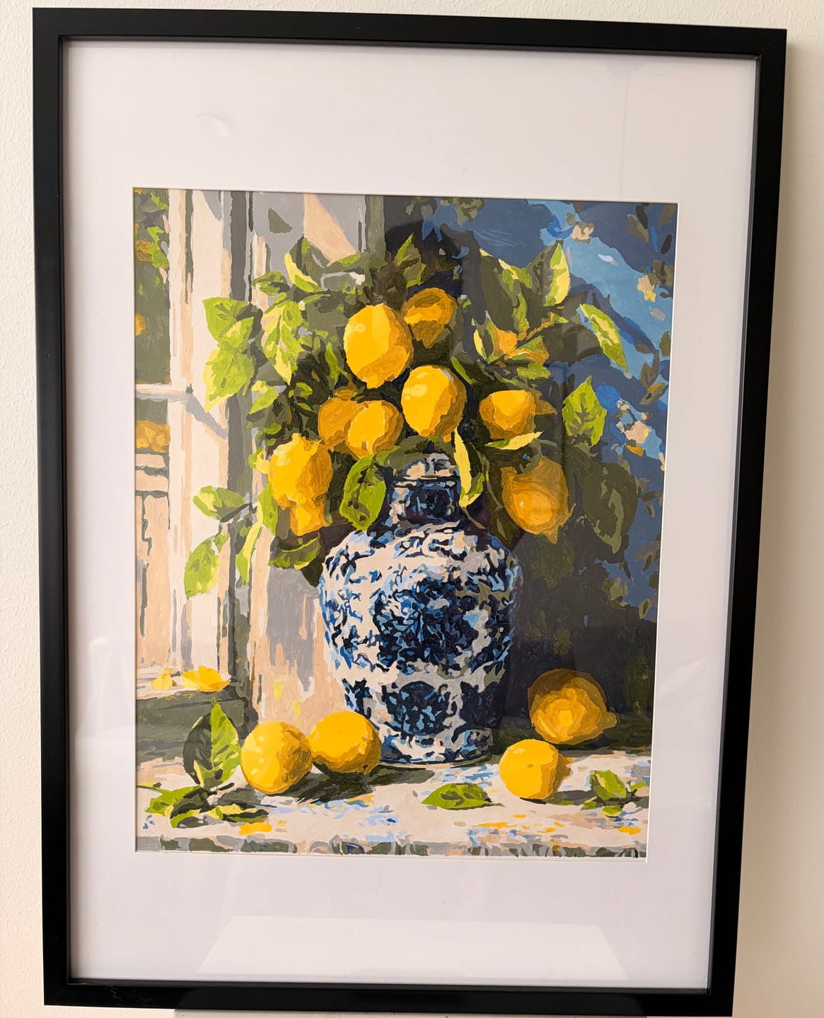 Customer photo review of Lemon bouquet | Paint by Number