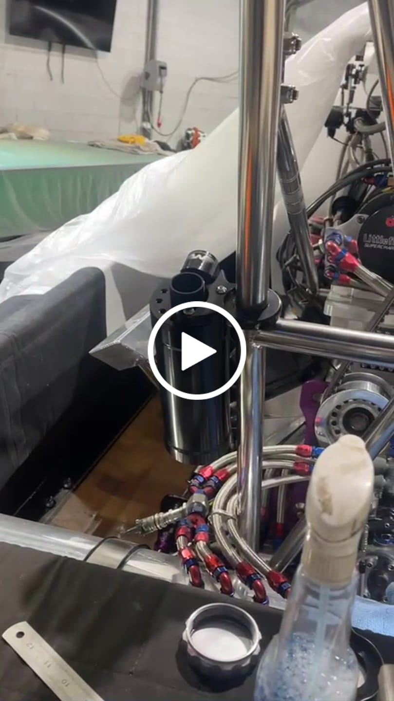 Customer video review of Billet 1 Quart XL Top Loader Billet Internally Baffled Oil Catch Can ( Single 12 AN Port )