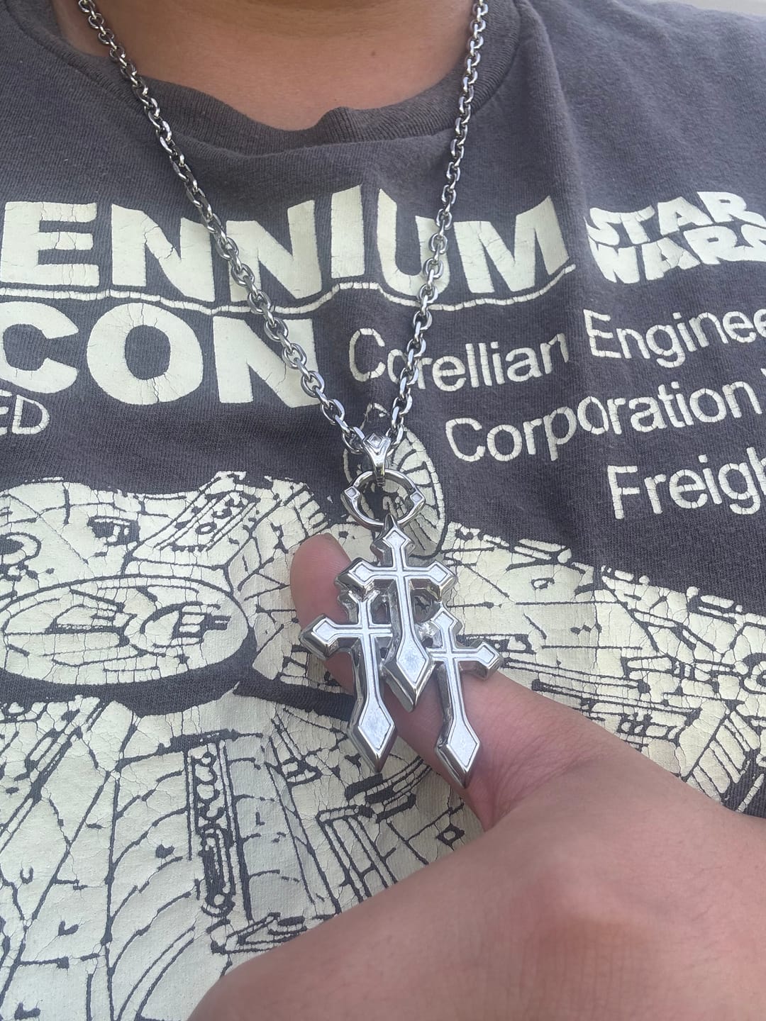 Customer photo review of Trinity Relic pendant