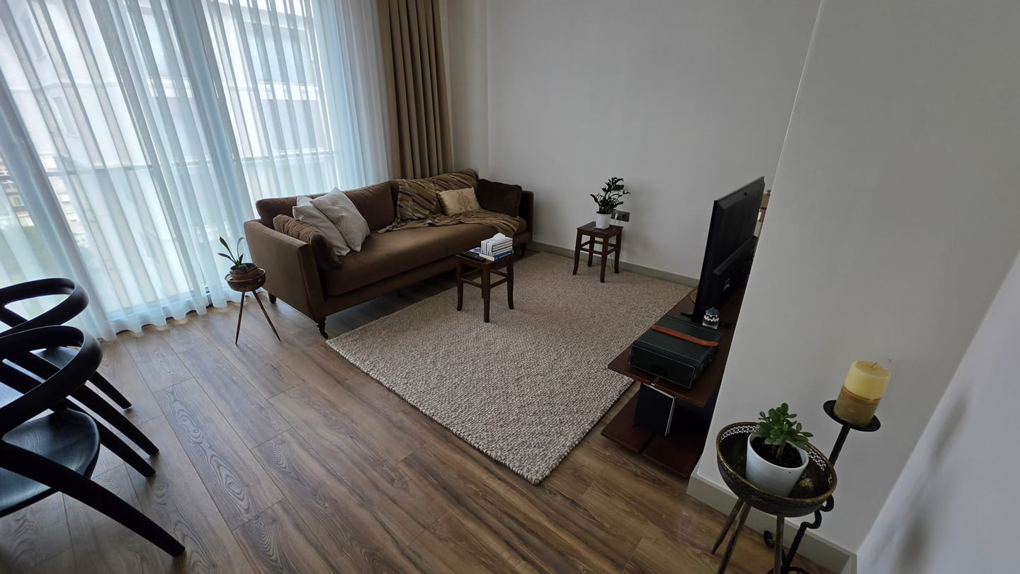 Customer photo review of Viking Serisi %100 Naturel Yün ve Pamuk El Dokuma İskandinav Salon Oturma Odası Yatak Odası Halı BEG